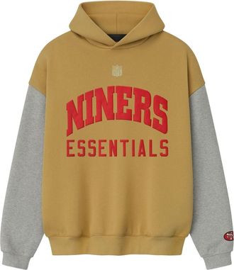 Fear of God x NFL FW25 Forty Niners Sport Hoodie Prairie Sand Concrete Heather 192NF256424F