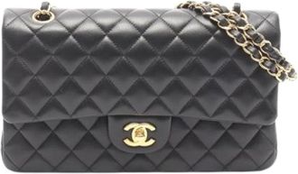 Chanel Pre-owned Vintage Schoudertas - Dames - Vintage Schoudertas - Zwart - ONE Size - Leer - Vintage