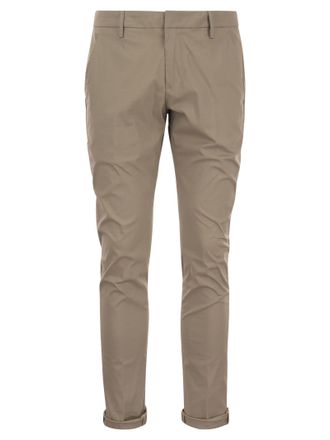 Dondup GAUBERT SLIM FIT GABARDINE HOSEER