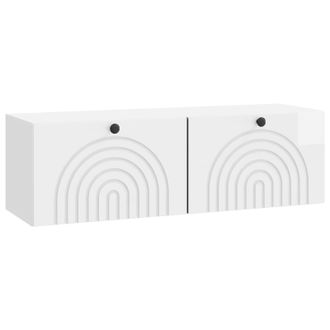 vidaXL Mueble Para Tv De Pared Brillante 98 X 31 X 30 Cm Vidaxl