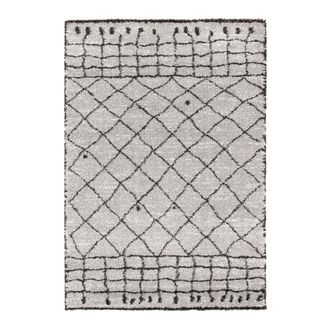 AFK Living Alfombra gruesa y confortable gris 120 x 170 cm