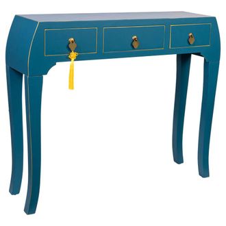 Wanderlust Deco Recibidor de madera de 3 cajones 96x26x80