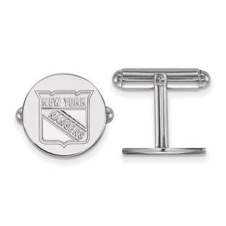 Diamond2Deal Sterling Silver Rhodium-plated Fancy Cuff Links