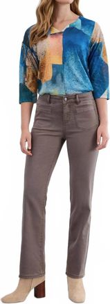 FDJ Straight Leg Jean In Taupe
