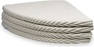OEM Esterilla Plegable Redonda, Di&aacute;metro 160 Mm, Color Beige Gofre