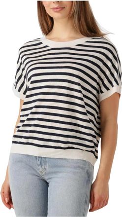 des petit hauts Dames Tops Alexi Donkerblauw - Dames - Ronde hals truien - Veelkleurig - XS - Truien & Vesten