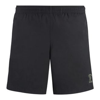 Alexander McQueen Alexander McQueen, Beachwear, male, Black, Size: L Varsity Skull Logo Swim Shorts