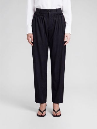 Isabel Marant Pantaloni wide leg a vita alta in lana vergine stretch