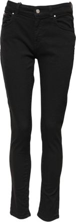Dolce & Gabbana Womens Slim Fit Denim Pants - Black Cotton - Size EU 40 (Womens)