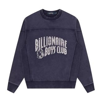 Billionaire Boys Club Washed Arch Logo Sweatshirt - Heren - Sweatshirts & Hoodies - Blauw - Maat: L Katoen