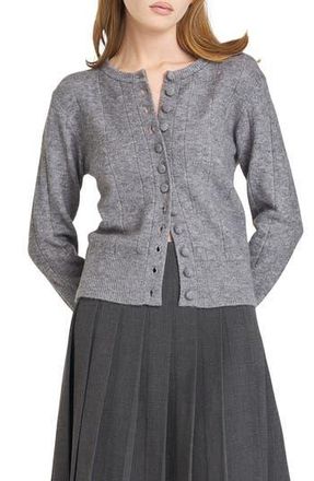 Wayf Cassie Cardigan in Heather Grey at Nordstrom Rack, Size Small