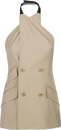 Max Mara Mxsnuraghe - Dames - Gillet - Bruin - 3XS - Kostuums