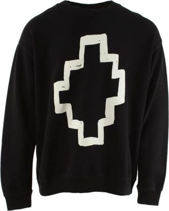 Marcelo Burlon Tempera Cross Over - Heren - Sweatshirts - Zwart - XL - Hoodies & sweatvesten