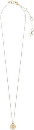 Kate Spade New York mini initial pendant necklace in Gold - K at Nordstrom