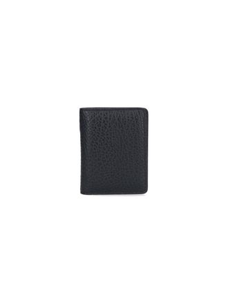 Maison Margiela Black Calfskin Four Stitches Key Ring