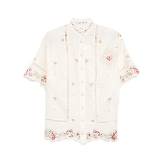 Zimmermann Dames, Blouses & Shirts, Beige, Maat: M