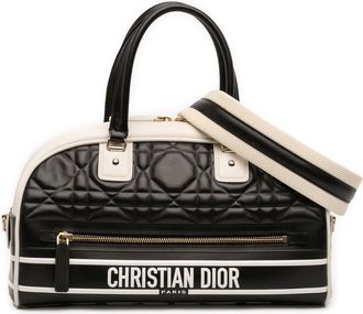 Dior Pre-owned Dior Medium Leather Cannage Dior Vibe Zip Bowling Bag Ladies B43YYUFXHB1G66W0