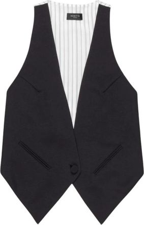 Nenette Fiandre Gilet - Dames - Gillet - Zwart - S - Kostuums