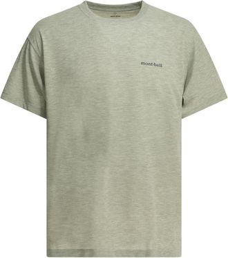 Montbell Tops, Heren, Grijs, S, Polyester, Wic.t One-point Logo T-Shirt