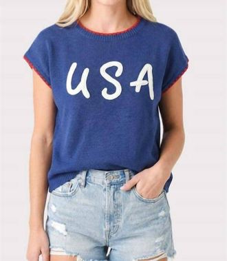 Staccato Betsy Top In Blue