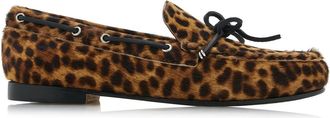 Freda Salvador Womens Morgan Boat Shoe In Leopard