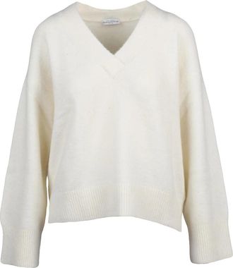 Ballantyne V-neck Pullover Crafted from Alpaca-Wool Blend