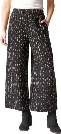 Habitat Express Dot Mix Wide Leg Pant In Black