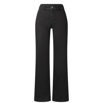 M.A.C Wide Jeans - Dames - Loose Fit Jeans - Zwart - S - Katoen - Jeans