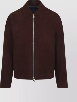 Paul Smith regular fit leather jacket