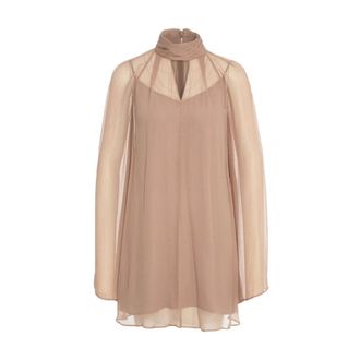 Staud Short Dresses, female, Brown, XS, Esther Mini Dress