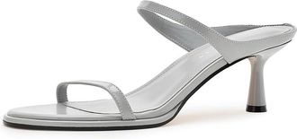Marc Fisher Alonde Womens Sandals Light Grey Leather : 8.5 M
