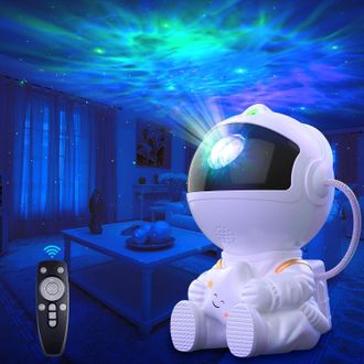 OEM Proyector De Cielo Estrellado Macchiatto Astronaut, 8 Modos De Nebulosa Y Galaxia Con Control Remoto, Luz Nocturna Con Rotaci&oacute;n De 360&deg; Para Ni&ntilde;os Y A