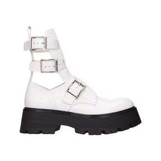 Alexander McQueen Alexander McQueen Leren Enkellaarsjes