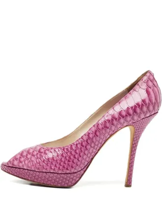 Dior 110 mm Miss Dior pumps met open neus - Roze