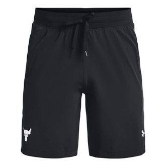 Under Armour Project Rock Snap Training Shorts Asia Sizing Black White 1361616-002