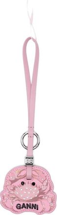 Ganni Crab-motif Crystal-embellished Keyring