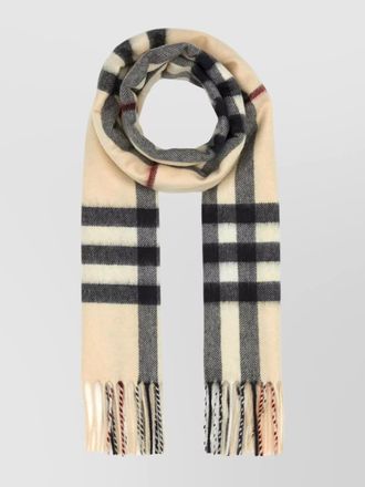 Burberry cashmere checked scarf