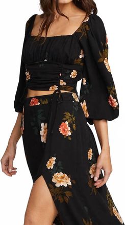 Saltwater Luxe Corina Top In Black