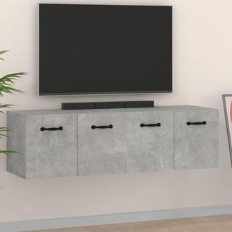 vidaXL Vidaxl - Armarios Pared 2 Uds Contrachapada Gris Hormig&oacute;n 80x35x36,5 Cm