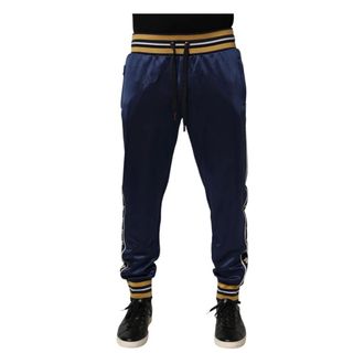 Dolce & Gabbana Sweatpants, male, Blue, Size: L Jogger Pants
