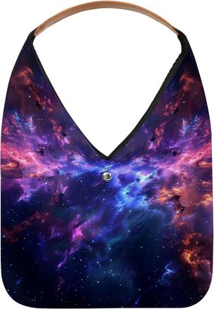 Generic Stars Nebula Reusable Lightweight Grocery Bags - Foldable Into Compact Pouch, Washable & Sturdy, Multipurpose for Shopping and Travel