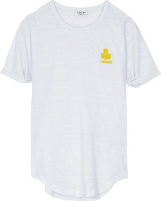 Isabel Marant Koldia T-Shirt - Dames - T-shirts - Wit - M - Linnen - Tops