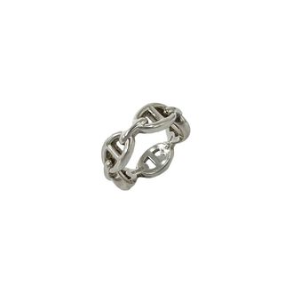 Herm&egrave;s Silver Silver 925 Band Ring (Pre-Owned)