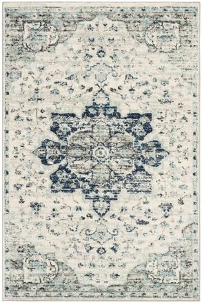 Safavieh Alfombra beige/azul marino 122 x 183 cm