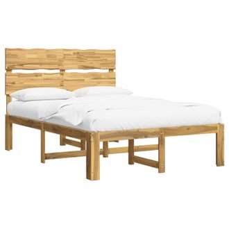vidaXL Cama Doble Con Cabecero Rostock Blanco 120 X 190 Cm Vidaxl