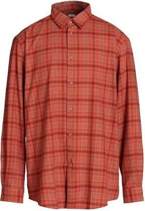 8 by YOOX VISCOSE CHECKS OVER-SIZE SHIRT