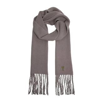 Ami Heren, Accessoires, Grijs, Maat: ONE Size Wol