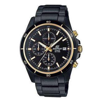Casio Mens CASIO EDIFICE IP Watch Business Mens Black Analog EFR-526BK-1A9