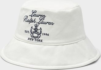 Lauren Ralph Lauren Womens Embroidered logo bucket hat