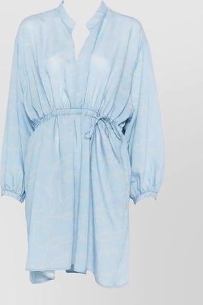 Woolrich printed dress long sleeves v neckline